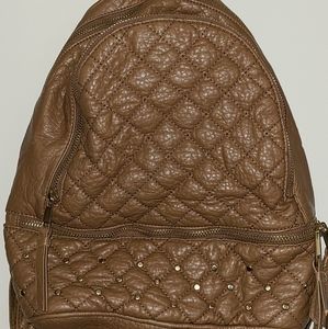 Brown Leather Backpack